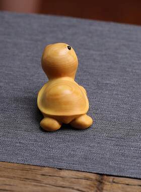 御金品精品小乌龟手把件小叶黄杨木木雕实木雕刻可爱萌宠文玩手件