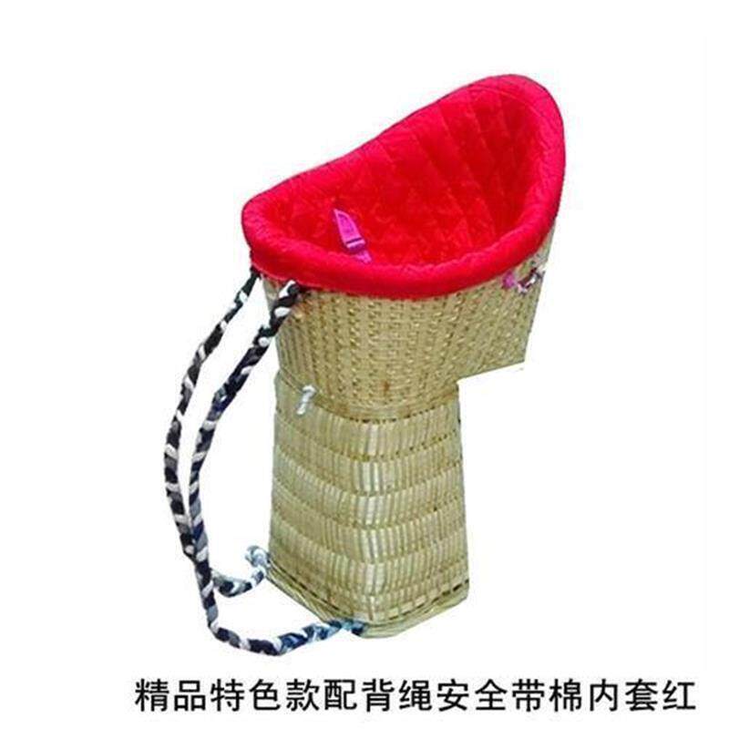 竹篓背篼娃娃婴儿童宝宝小孩凉竹篓揹筐背椅揹筐竹子竹编
