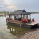 画舫木船水上婚礼船茶舍餐饮木屋电动观光游船商品为定制款 彷古