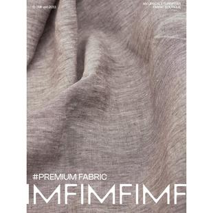 269G 意大利进口现货 幅宽145CM 布料 纯亚麻面料茶禅色服装