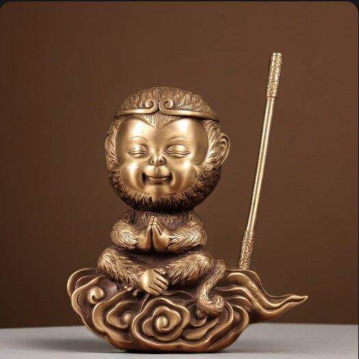 黄铜孙悟空摆件家居摆设齐天大圣工艺品斗战胜佛像铜猴子摆件