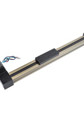 Mf40直线同步带滑块直线模组导轨步进电机工作台，包括步进电机