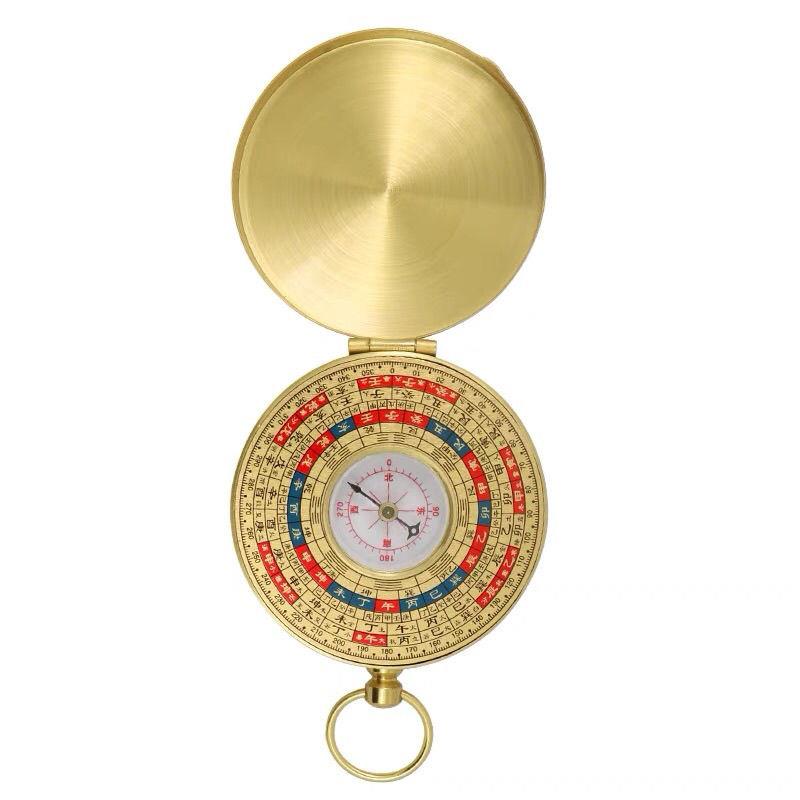 翻盖小罗盘指南针怀表型综合三元三合风水八卦罗盘袖珍便携式