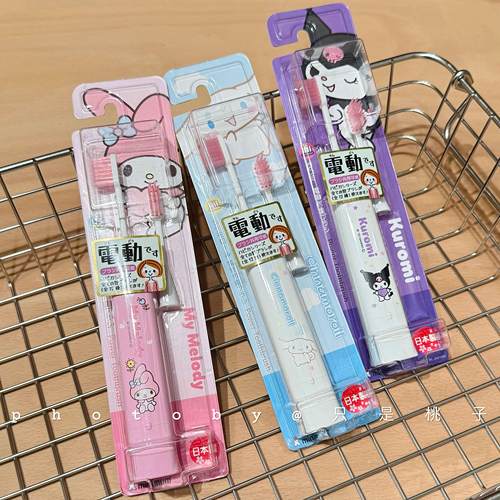 电动更干净～现货 日本Minimum儿童电动牙刷软毛牙医推荐 带替换