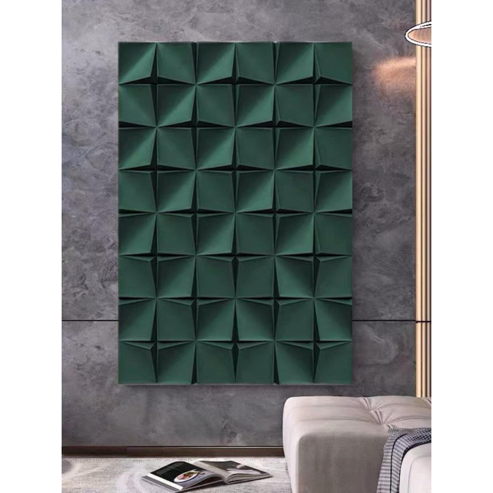 现代简约玄关3d立体浮雕装饰画客厅背景墙壁画抽象走廊过道竖挂画