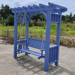 户外防腐木葡萄架秋千凉亭花园遮阳架子庭院别墅实木简易室内