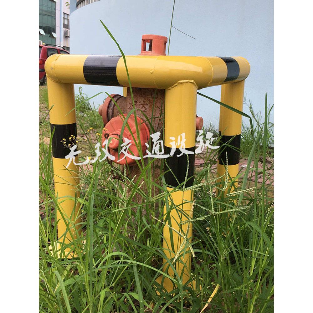 消防栓防撞护栏C室外消火栓围栏钢管移动拒马U型口方形L直角M定制