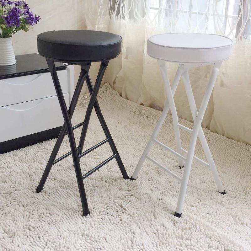 折叠凳子家用办公简约现代户外可携式椅子高脚凳小圆凳餐桌椅吧台