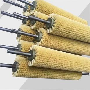 剑麻毛刷辊毛刷轮定制工业清洗滚筒刷防静电猪鬃耐高温洗板机毛刷