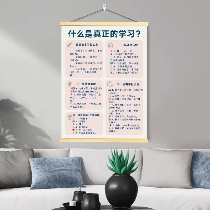 中小学生高效学习励志挂画