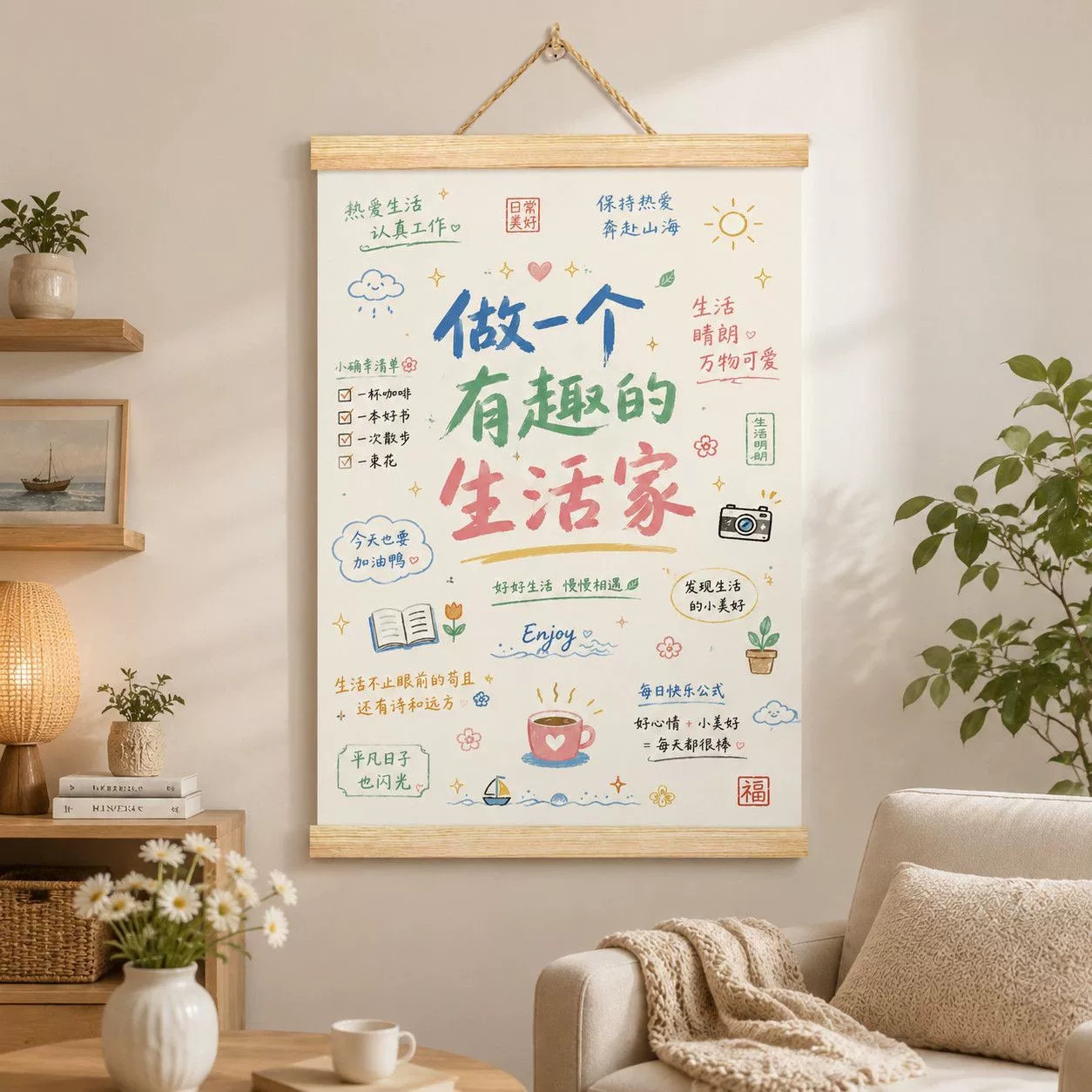 北欧简约卡通涂鸦装饰画