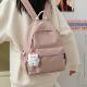 ins风日系软妹书包女 纯色百搭背包初中生高中学生双肩包 韩版