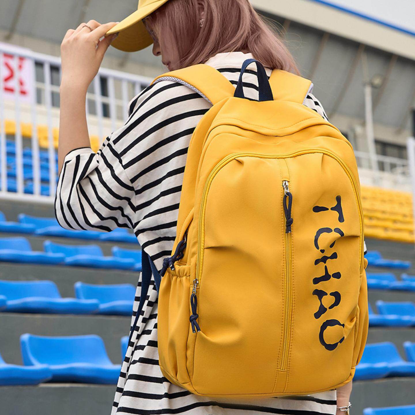 2025新款运动风休闲男女生背包骑行轻便小背包男士百搭通勤双肩包