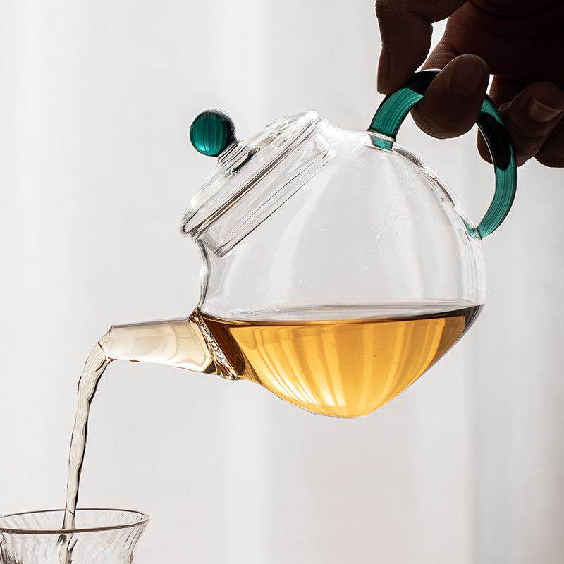 仓储玻璃茶壶家庭办公室过滤器单壶专用红茶绿茶茶壶花茶冲泡器耐