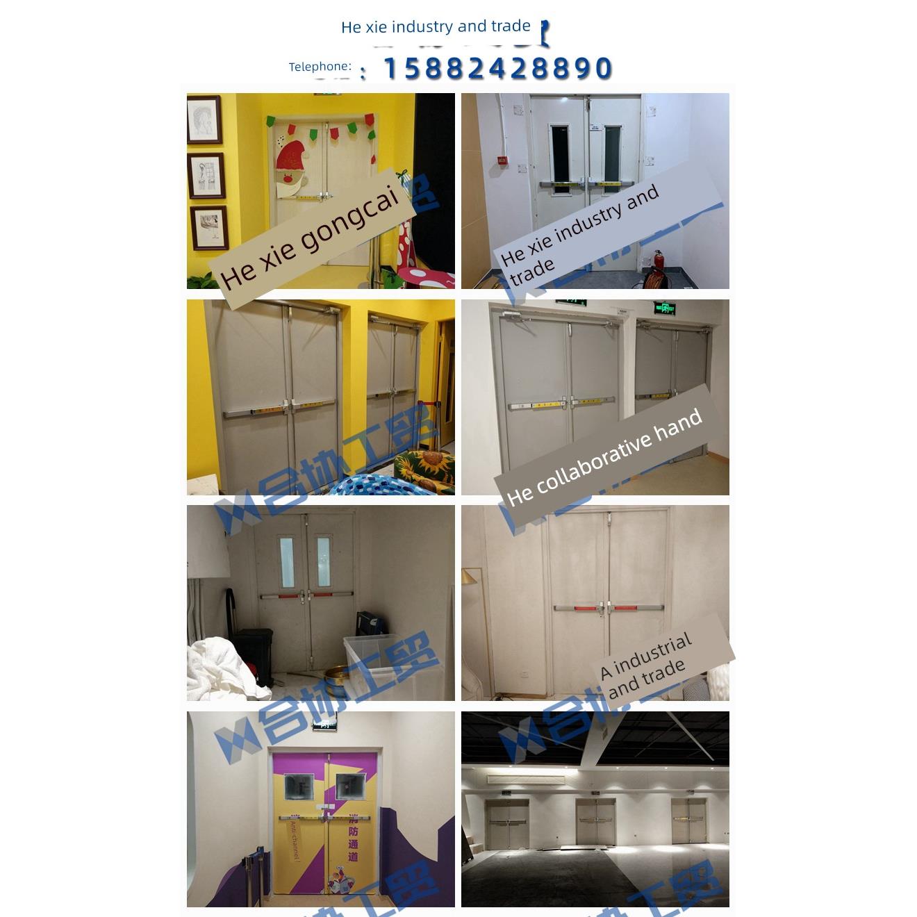 单双门逃生锁，平推锁通道防火门，推杆防火门锁，紧急单向