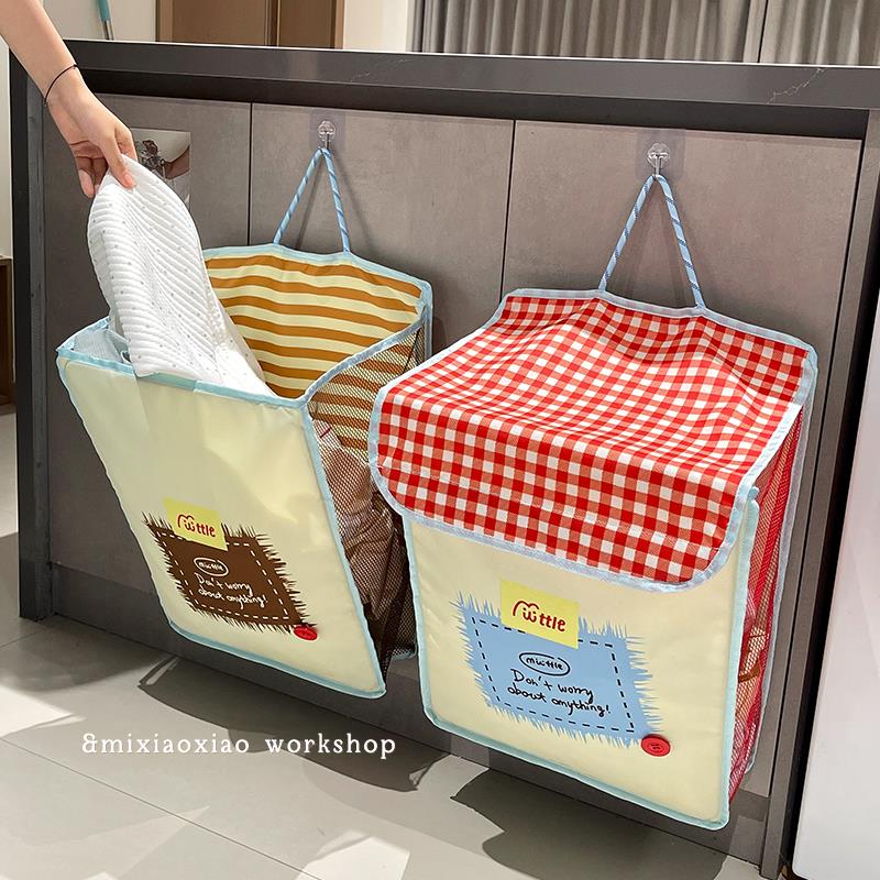 脏衣服收纳筐壁挂式家用衣篓可折叠口篓网红高级感洗衣篮浴室衣筐