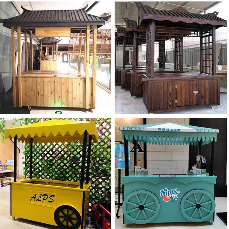 集市摊位车售卖车户外活动摆摊促销车夜市仿古小吃手推车移动花车,商业/办公家具,促销架/促销车/摊位架,淘宝优惠券,粉丝福利购,淘宝优惠卷