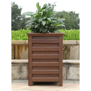 铝合金花箱户外庭院组合市政栅栏阳台长方形花箱道路景观种植箱