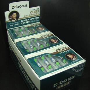 申达 ZOBO正牌烟嘴ZB-102/128滤芯 棉芯双重过滤芯 烟芯 240支装