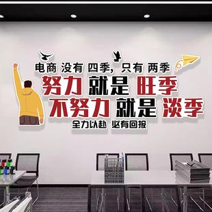 飾掛畫貼紙 電商企業文化墻貼公司形象辦公室勵志標語背景氛圍感裝