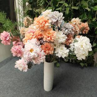 人造花奈香儿 绢布6头奈香儿 婚庆酒店插花 路引家居装 饰墙吊顶