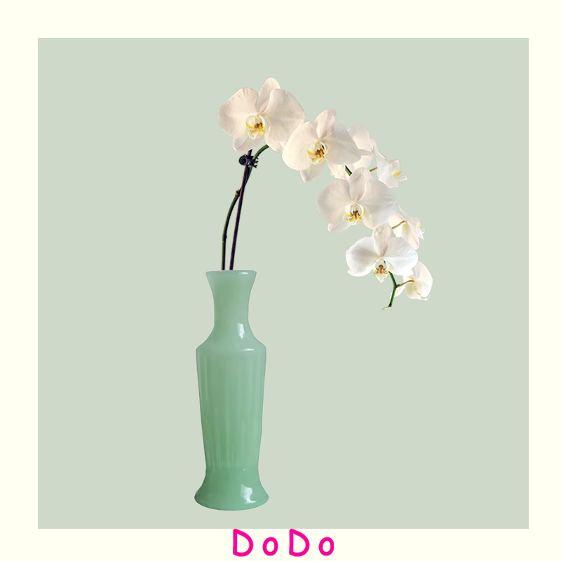 中古风复古vintage花瓶奶玉绿玉