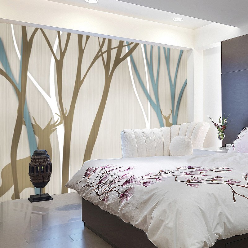 热销客厅壁画沙发背景墙装饰画欧式卧室现代简约无缝3D立体影视墙图片