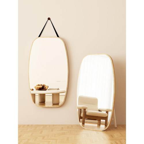 鞋店高清可挂可落地试鞋镜子家用卧室女生宿舍异形全身化妆穿衣镜