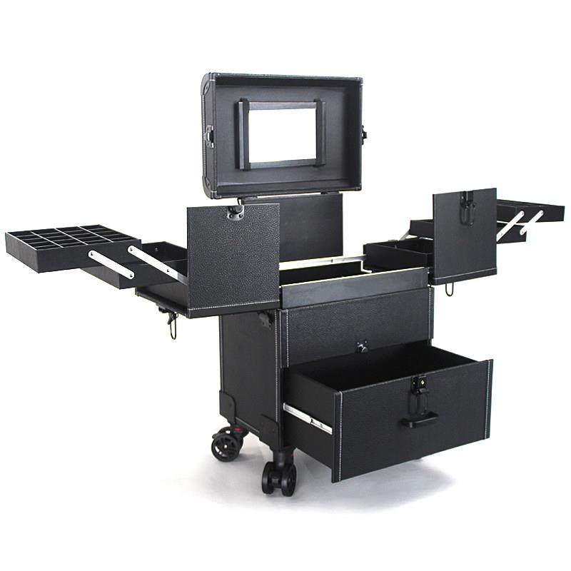 大号可携式拉杆化妆箱专业跟妆师美甲箱子外出纹绣师专用工具收纳,收纳整理,化妆包,淘宝优惠券,粉丝福利购,淘宝优惠卷