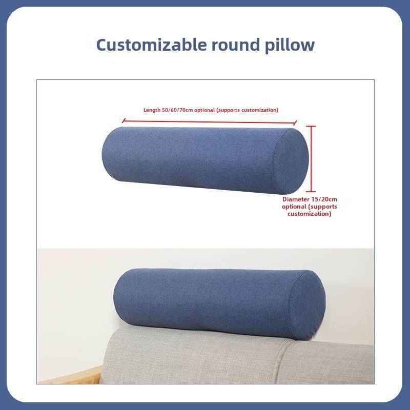 定制高密度海绵沙发头枕圆柱沙发枕垫客厅腰枕圆枕腰支撑颈部保护