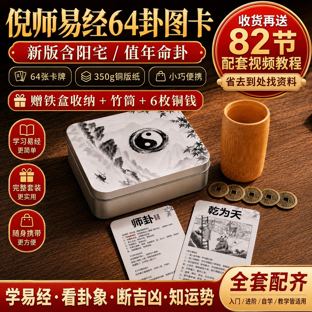 倪海厦64卦周易卡牌详解图片