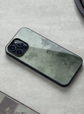 《松眠》山月集新中式适用于iphone16promax苹果15/14pro华为小米安卓防滑全包玻璃原创新款国风高级感手机壳