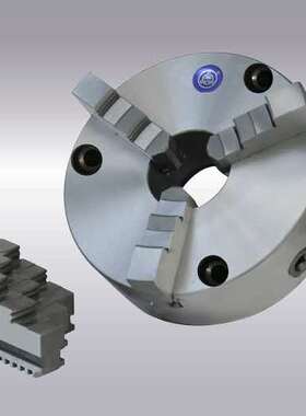 浙江园牌高精度K21-160前穿式二三四爪自定心卡盘80-630三孔六孔