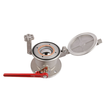 球阀量油孔DN100/4寸量油口加油站油灌车配件双密闭球阀量油孔