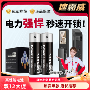 速霸威高性能门锁专用5号碱性大容量电池适用指纹锁玩具 SUBAWEI