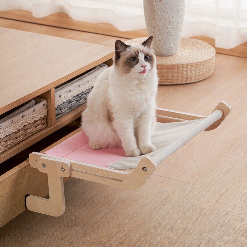 窗边挂床免打孔窗户猫咪猫笼吊床悬挂猫窝床边四季通用宠物床
