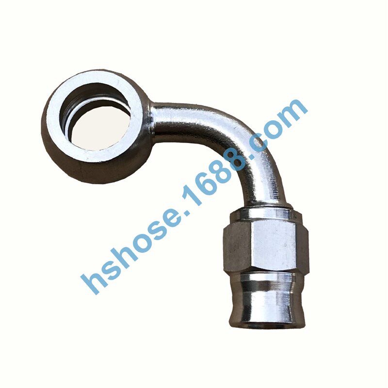 AN3不锈钢接头0度 28度  45度 90度刹车油管通用快速接头鱼眼接头