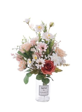 玫瑰幽兰雅韵手札装饰花假花设计婚庆手捧花束墙饰仿真花CF01448