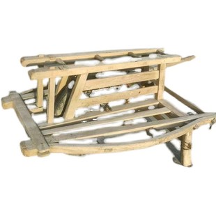 老式手推车老物件民俗老式独轮车农家院民间收藏怀旧装饰摆件