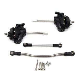 SCX10 II 90046 90047铝合金钻石门桥 前转向杯套件 一对带拉杆