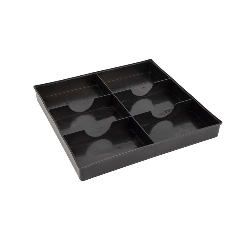 黑色防静电塑料元件托盘9805121 内分6格 长期制造精密电子