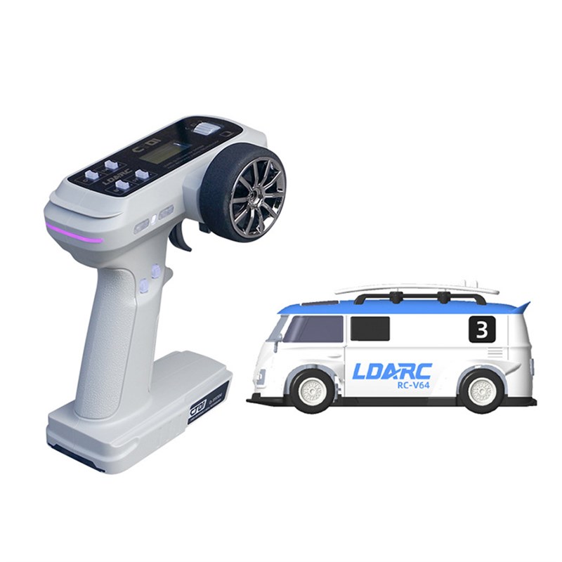 LDARC雷迪安V64 RTR遥控车1:64迷你微型仿真RC模型面包竞速车