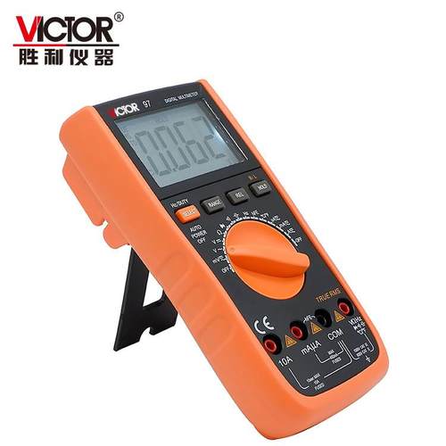 万用表牌VC97防烧三位半多用表数字式真有效值万用表