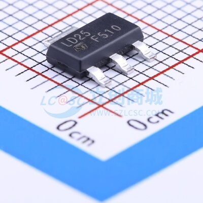 线性稳压器(LDO) LD1117S25TR SOT-223 意法半导体芯片 原装正品