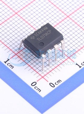 FET输入运放 TL071ACP PDIP-8 TI/德州 电子元器件配单原装正品