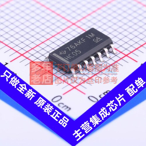 反相器 SN74HC05DR SOIC-14 TI/德州 电子元器件配单原装正品