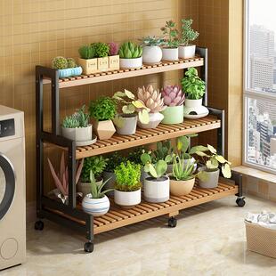 花架客厅落地式置物阳台花盆架阶梯式植物摆放架多层多肉花架子