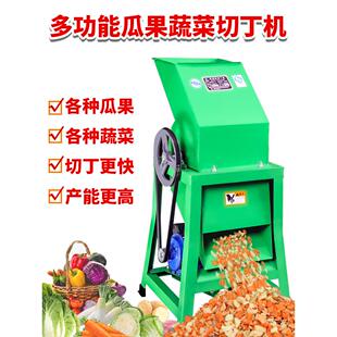 养殖蔬菜瓜果粉碎机南瓜土豆红薯打碎机电动切碎机家用小型切丁机