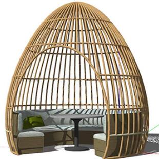 铁艺鸟笼装饰摆件特大号火锅店餐厅鸟笼卡座户外大型超大巨型鸟笼