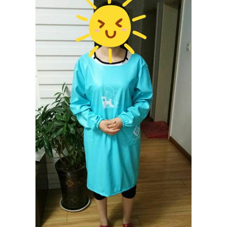 美容袍/宠物洗澡美容师工作服/美容服围裙 (防水不粘毛)清洁用品图片